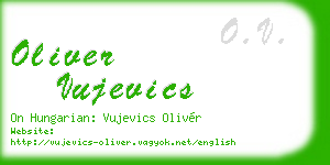 oliver vujevics business card